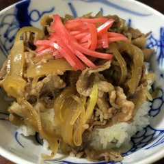 รูปของ 息子に伝授☆うちの簡単牛丼☆時短