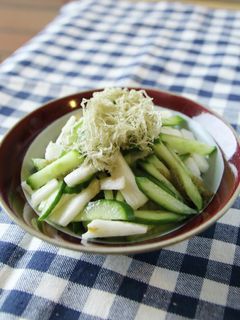 きゅうりと長芋のとろろ昆布和え-レシピのメイン写真