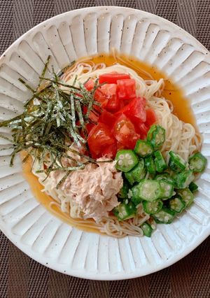 糖質ゼロ麺でツナマヨそうめん-レシピのメイン写真