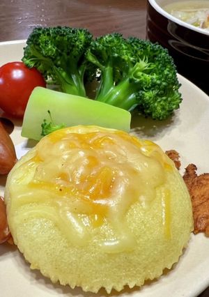 蒸しパンのチーズ焼き-レシピのメイン写真
