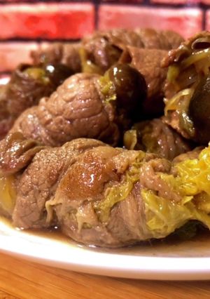 すき焼き風！ネギとしめじの牛肉巻き-レシピのメイン写真