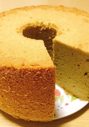 抹茶のシフォンケーキ-レシピのメイン写真