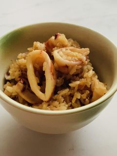 お餅で詰めないイカ飯-レシピのメイン写真