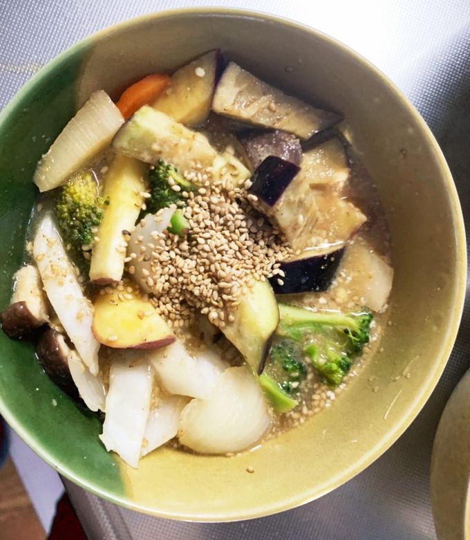 根菜茄子生姜ドレッシング炒味温野菜サラダ-レシピのメイン写真