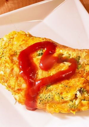 たらこマヨ入りふわっとオムレツ-レシピのメイン写真