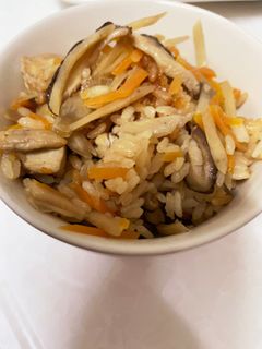 鶏ごぼうの炊き込みご飯(3合)-レシピのメイン写真