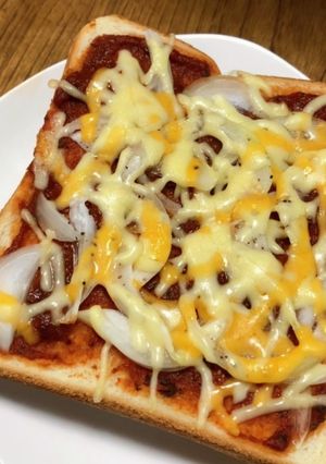 「トマトさっぱり」ピザ風トースト！-レシピのメイン写真