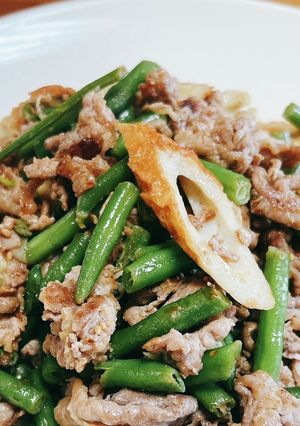 「唐辛子シビカラ」豚肉とインゲン炒め！-レシピのメイン写真