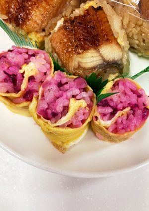 しば漬けご飯で卵ロール〜♪-レシピのメイン写真