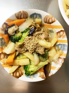 簡単プルコギ味豚こま大根青椒肉絲風-レシピのメイン写真