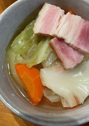 野菜たっぷり厚切りベーコンのポトフ-レシピのメイン写真
