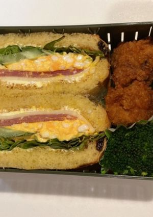 生ハムサンドイッチ弁当-レシピのメイン写真