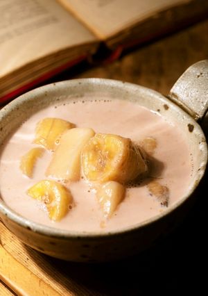 夜食にも◎バナナとおもちのココアミルク煮-レシピのメイン写真