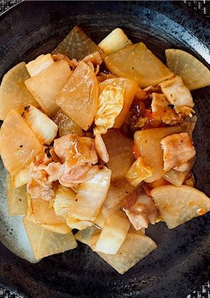 大根と豚ロースのオイスターソース炒め-レシピのメイン写真
