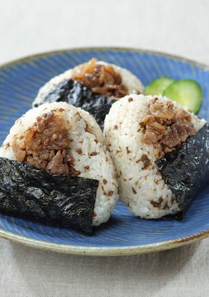 朝倉さんしょ薫る牛しぐれ煮おにぎり-レシピのメイン写真