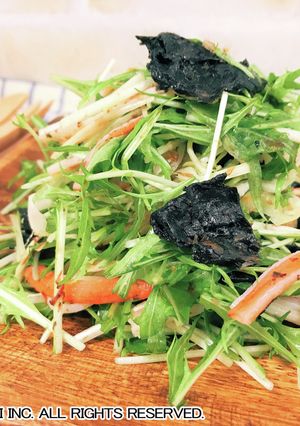 水菜の海苔たっぷり和風サラダ-レシピのメイン写真
