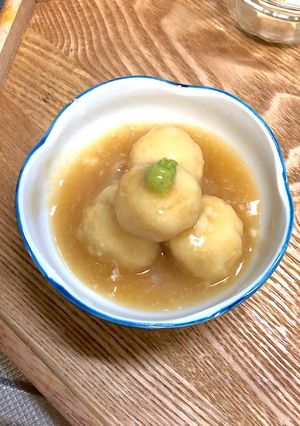 もっちり♡里芋団子の白だしあんかけ煮-レシピのメイン写真