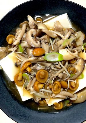 きのこたっぷりあんかけ豆腐-レシピのメイン写真