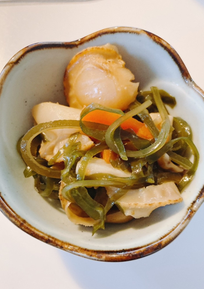 切り昆布とホタテの煮物-レシピのメイン写真
