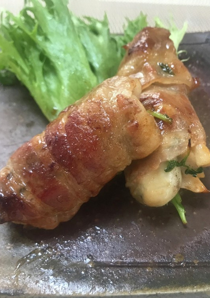 牡蠣とエリンギの肉巻き-レシピのメイン写真