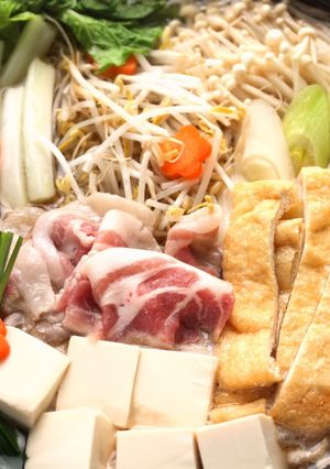 1/2日分野菜！体ぽかぽかショウガ鍋-レシピのメイン写真