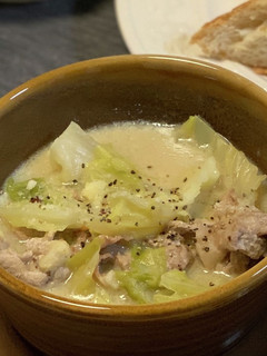 【ヘルシー】豚コマとキャベツのクリーム煮-レシピのメイン写真