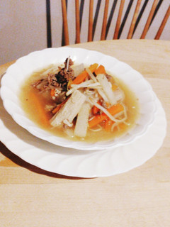 牛肉スープ★残り物野菜★少量安い牛肉-レシピのメイン写真