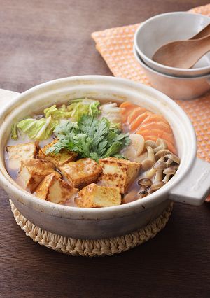 焼き厚揚げの香ばしみそ鍋-レシピのメイン写真