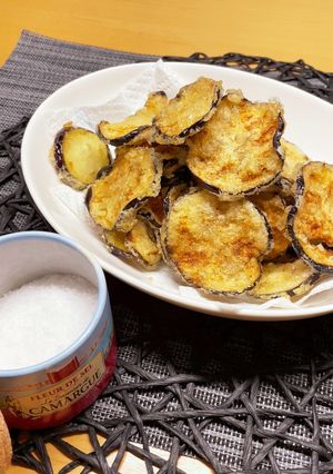 カリっとおいしい♡ナスチップス-レシピのメイン写真