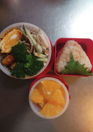JK☆鮭と白ごまのおにぎり弁当♪-レシピのメイン写真