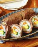 おうち節分に！甘辛牛肉の恵方巻き風
