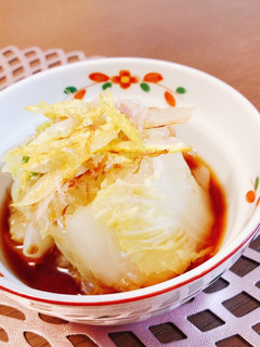 シロさんの白菜のゆずびたし-レシピのメイン写真