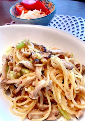シロさんの和風クリームパスタ-レシピのメイン写真