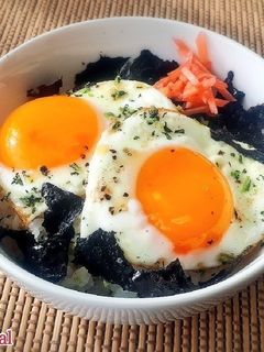 のり弁風♪目玉焼き丼-レシピのメイン写真
