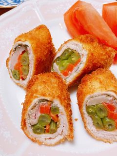 梅しそカツロール-レシピのメイン写真