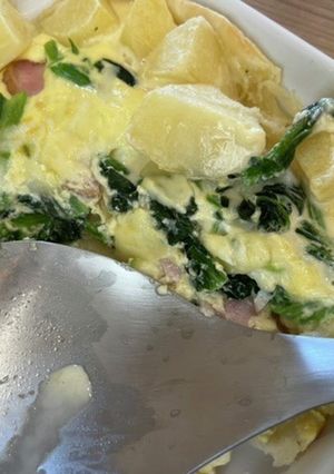 ベーコンブロックと冷凍庫食材でキッシュ-レシピのメイン写真