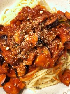 二刀流!カレーミートソースパスタ♪-レシピのメイン写真