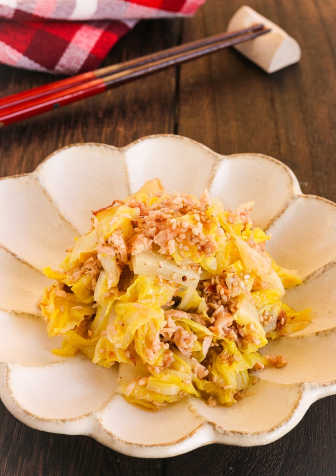 レンジで簡単！やみつき白菜の和風ツナ和え-レシピのメイン写真