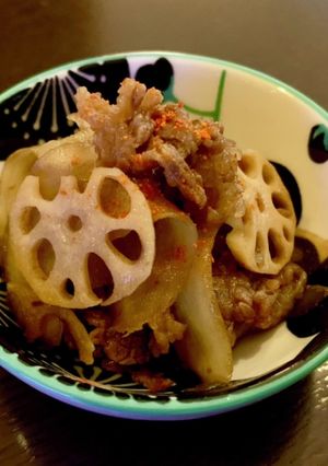 牛コマれんこんのきんぴらごぼう-レシピのメイン写真