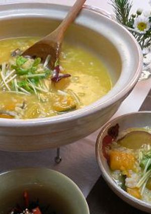 冷え知らず☆カボチャとサツマイモのお粥-レシピのメイン写真