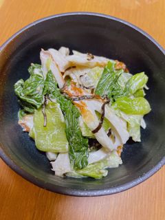 チンゲンサイとちくわのごまマヨ和え-レシピのメイン写真
