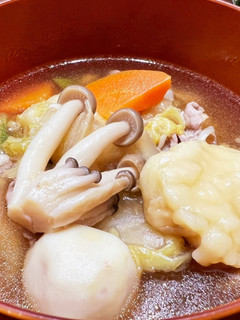 【ダイエット】野菜たっぷりのすいとん汁-レシピのメイン写真