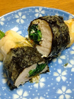 簡単!!鶏ささみの梅肉ほうれん草巻き-レシピのメイン写真