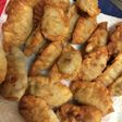 葱とツナの揚げ餃子