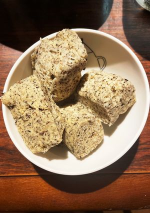 バニラ風味ほうじ茶おから蒸しパン-レシピのメイン写真