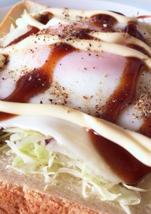 簡単！お好み焼きトースト-レシピのメイン写真