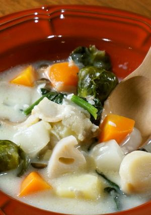 具だくさん冬野菜の甘酒ポタージュ-レシピのメイン写真