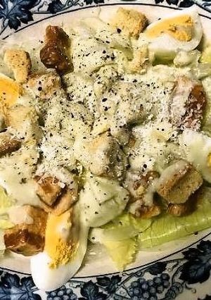 厚切りベーコンとバジルのシーザーサラダ-レシピのメイン写真