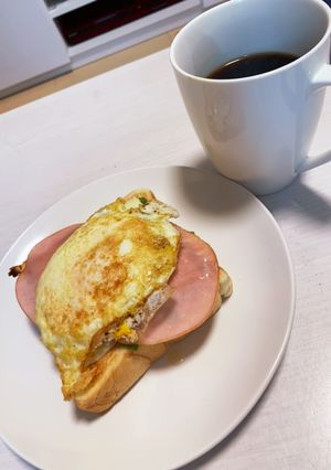 簡単朝ごはんコーヒーに合うオープンサンド-レシピのメイン写真