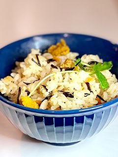 雲丹と芽ひじきの炊き込みご飯-レシピのメイン写真